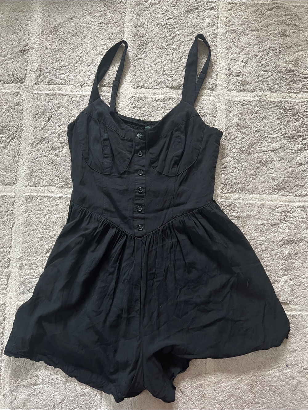 wild fable Black Romper with Adjustable Straps
